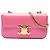 Céline Borsa a tracolla Claude in vitello lucido rosa con catena Celine