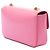 Céline Borsa a tracolla Claude in vitello lucido rosa con catena Celine - vista 2