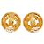 Orecchini a clip rotondi Chanel Gold CC placcati oro D'oro - vista 2