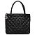 Chanel Black Caviar Medallion Tote Schwarz