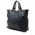 Prada Blue Vitello Shine Open Convertible Tote Blau Marineblau - Ansicht 2