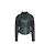 Top de cuero verde oscuro Isabel Marant "Loneya"