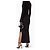 Autre Marque 16ARLINGTON Schwarzes Rippstrick Maxi-Kleid - Ansicht 2