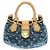 Borsa a mano Louis Vuitton Monogram Denim Pleaty Blu