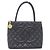 Borsa Chanel 1804 in pelle di vitello granulata nera Nero