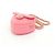 Monedero Chanel de piel de cordero rosa - vista 3