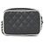 Borsa a mano Chanel AP4516 in pelle d'agnello Nero Bianco - vista 2