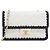 Portafoglio con catena Chanel AP5145 Nero Bianco