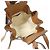 Mini Borsa a Tracolla Loewe Hammock con Coulisse Marrone - vista 9