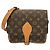 Borsa a tracolla Louis Vuitton Monogram Cartouchiere Marrone