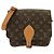 Borsa a tracolla Louis Vuitton Monogram Cartouchiere Marrone