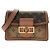 Borsa a spalla MINI Louis Vuitton Monogram Reverse Dauphine Marrone