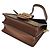 Borsa a spalla MINI Louis Vuitton Monogram Reverse Dauphine Marrone - vista 3