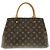 Borsa Louis Vuitton Monogram Montaigne MM Marrone - vista 2