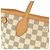 Borsa Louis Vuitton Damier Azur Neverfull Bianco Blu - vista 5