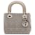 Dior Mini Lady Dior en piel gris con cristales  - vista 1