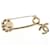 Broche de Alfiler Chanel Coco Mark Dorado  - vista 2