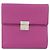 Hermès Cartera Hermes de piel Chevre Rose Purple Púrpura