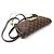 BORSA A MANO LOUIS VUITTON EVA POCHETTE TOILE DAMIER EBONY N55213 BAG Marrone - vista 3