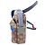 Borsa Messenger Louis Vuitton Monogram Outdoor Blue Marrone - vista 4