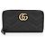 Portafoglio con zip Gucci GG Marmont in pelle matelassé