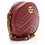 Borsa a tracolla mini rotonda GG Marmont in pelle matelassé Gucci Rosso - vista 2
