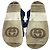 Sandali Slingback Gucci Moritz GG in denim blu in cotone - vista 8