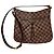 Louis Vuitton Damier Ebene Bloomsbury PM Messenger Crossbody Marrone