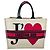 Christian Dior Red, White & Black Canvas Dioramour Je T'aime Large Book Tote
