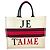 Christian Dior Red, White & Black Canvas Dioramour Je T'aime Large Book Tote - vista 2