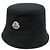 Chapéu bucket Moncler de algodão preto - vista 2