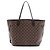 Borsa Louis Vuitton Damier Ebene Neverfull MM Tote Marrone