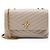 Borsa a tracolla Kira Large in pelle chevron Tory Burch Grigio