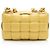 Borsa a tracolla Maxi Cassette con catena in nappa Bottega Veneta Giallo - vista 3