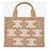 Céline Small Cabas in tessuto con Triomphe all-over Marrone - vista 4