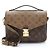 Borsa a tracolla Louis Vuitton Reverse Monogram Pochette Metis Marrone
