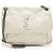 Borsa a tracolla media Niki in pelle di vitello grana grossa con monogramma Saint Laurent Bianco