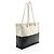 Chanel Large Boy Tote aus bicolor Kalbsleder Schwarz - Ansicht 2