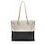 Chanel Large Boy Tote aus bicolor Kalbsleder Schwarz - Ansicht 3