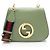 Borsa a spalla media Blondie in pelle Gucci Verde