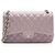 Gabrielle Borsa Chanel Classic Jumbo Double Flap in pelle di agnello Porpora