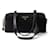 Prada Borsa Medium in Nylon e Pelle con Lucchetto Nero