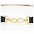 Tracolla in pelle borchiata Fendi Studded Leather Strap You Nero - vista 5