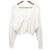 Autre Marque GRACE CONTINENTAL Kurze Strickjacke in Waffeloptik Weiß