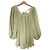 Autre Marque Blusa de rayas efecto lino Grace Class Amarillo