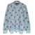 Giorgio Armani Jacquard-Strickpullover Blau Hellblau