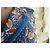 Chaqueta corta de punto estampada Saint Laurent Rive Gauche Blanco Azul Multicolor - vista 8