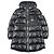 Moncler Giacca in Piumino con Cappuccio DACCA per Bambini Nero
