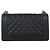 Chanel Borsa Boy Flap in pelle Caviar Gold Medium Nero - vista 3