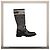 Dior Botas D-Major Black White Cannage Tweed, Pele de Bezerro Preta - vista 3